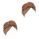 thumbnail image 2 of Qarigey Turban Knot Hijab Donut Elástico Cover Beanie Stretch Bonnet Head para mujer de cara Accesorios de maquillaje Gris Type3 NO3, 2 of 6