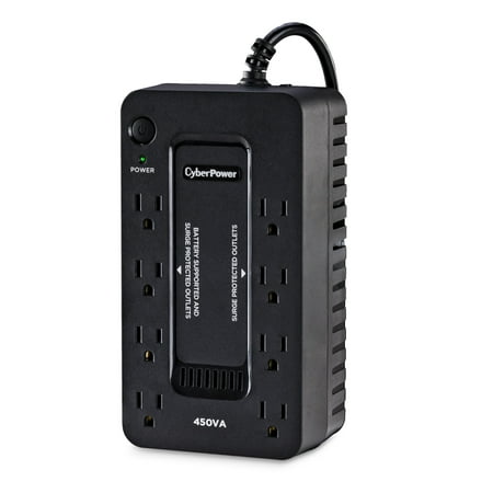 CyberPower - 450VA Battery Back-Up System - Black
