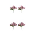 thumbnail image 4 of Flores artificiales de seda Toystoory 2 uds púrpura decoración de bodas y hogar, 4 of 6