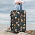 thumbnail image 5 of Cauagu Cigar Print Travel Luggage Cover,Travel Dust-proof Suitcase Cover Softside Suitcase Protector for 18-32inch,Not Included Suitcase, 5 of 8