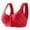 98#Red, variant on for Older Women - Front Button, Convenient Snap, Everyday Sleep Bras
