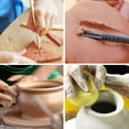 thumbnail image 2 of Professional Air Dry Clay Tools for pottery enthusiasts 34-piece Polymer Clay Sculpting Kit, 2 of 7