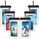 thumbnail image 2 of 6 Piece Universal Waterproof Phone Pouch Underwater Pouch Clear Phone Dry Bag with Lanyard Swimming-Black, 2 of 4