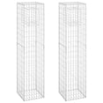thumbnail image 2 of vidaXL Gabion Basket Gabion Wall Patio Gabion Basket Post Rock-stone Wall Iron, 2 of 69