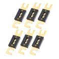 thumbnail image 1 of 6uds 125A Dorado Tono ANL Fusible Universal para Coche Vehículo Camión Audio, 1 of 1