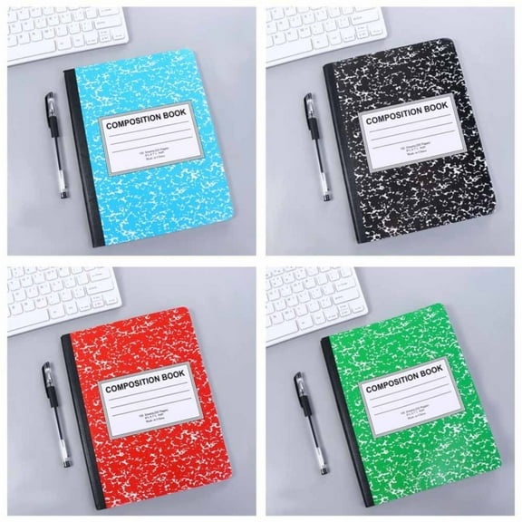 DJJGXAN Composition Notebook, Wide Ruled, Marble Cover Notebook, 1 Pack (9.75" x 7.5" )