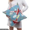 thumbnail image 4 of Ambesonne Airplane Fabric by the Yard Upholstery, Airships Present Boxes, 3 Yards, Multicolor, 4 of 4
