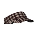 thumbnail image 3 of This Unisex Sunshade Open-Top Hat Features An Open-Top Design That Is Not Stuffy And Has A Curved Eave Crimson Modern Houndstooth Texture_3, 3 of 8
