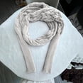 thumbnail image 3 of Oplxuo Women's Sexy Hollow Cropped Sweaters Shawl, Fall Winter Long Sleeve Off Shoulder Knitted Pullover Tops Blouses, 3 of 3