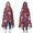 Skull and Flower Gothic Pattern, variant on Moth and Skeleton Gothic Pattern Hooded Flannel Blanket, Camping Wearable Blanket with Hood & Wrap Design, Soft Flannel Fabric Gifts for Home Camping Travel Movie,50"x60"