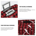 thumbnail image 4 of Goofa Christmas Tree Buffalo Plaid Pattern Luggage Covers For Suitcase,Suitcase Cover Protector Fit 18-32 Inch Luggage-X-Large, 4 of 9