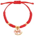 thumbnail image 1 of Lucky 2026 Horse Year Red String Bracelet - Adjustable Braided Rope Charm Hand Bangle for Men, Women, Teenagers, Good Fortune Gift, 1 of 8