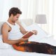 thumbnail image 5 of Balery Tree Hollow Meditating Giraffe Pantalones de pijama para hombre, pijama ultraligero, pantalón de descanso-Medium, 5 of 6