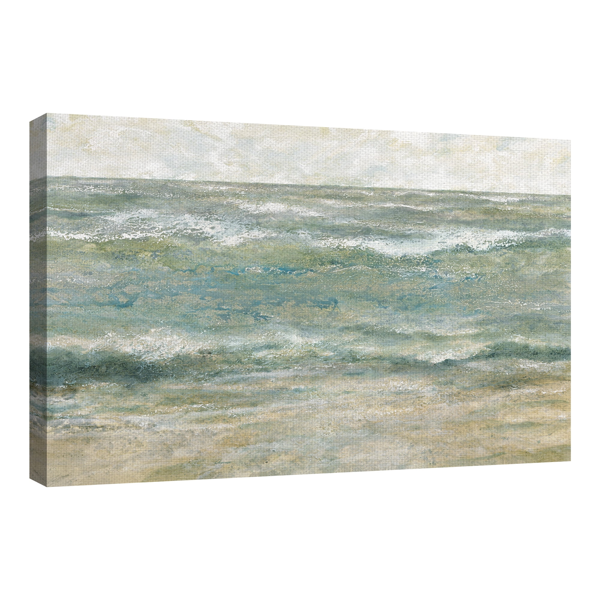 Masterpiece Art Gallery Shoreline 3 Ocean By Bob Chrzanowski Canvas Art Print 24" x 36"
