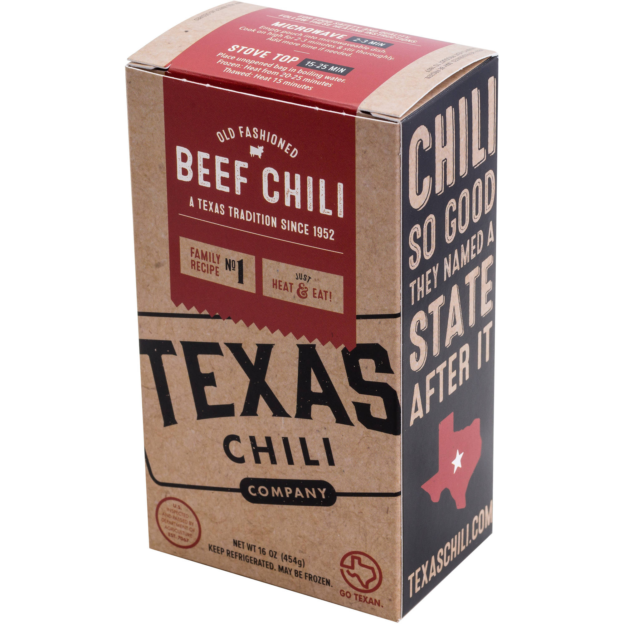 Texas Chili Co. Beef Chili, 16 Oz. - Walmart.com - Walmart.com