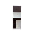 thumbnail image 3 of Mueble Organizador Alacena Cocina Vitrina Puertas Cajones Blanco con nogal, 3 of 6