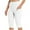 White, variant on Hot6sl Women's Knee Length Leggings High Waisted Yoga Workout Exercise Capris for Casual Summer With Pockets H4486105