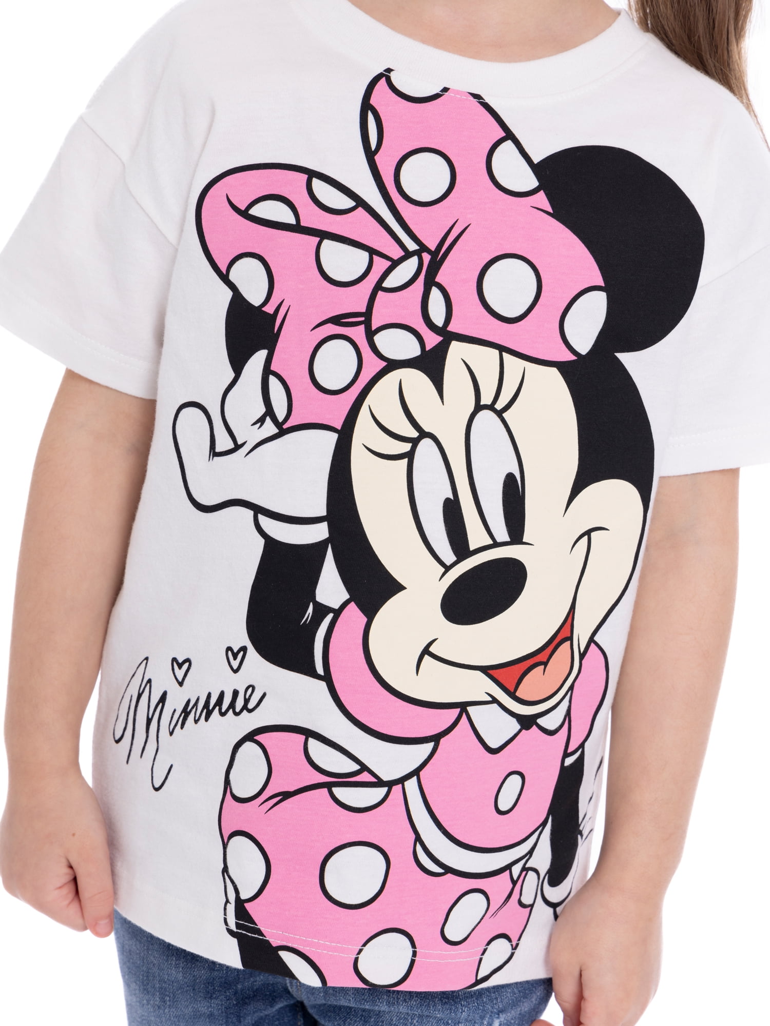 Minnie Mouse Toddler Graphic Short Sleeve Crewneck Tee, Sizes 12M-5T