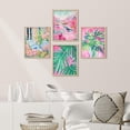 thumbnail image 3 of PixonSign Framed Wall Art Tropical and Bright Botanical Posters, Set of 4 Floral Landscape Canvas Prints, Classic Vintage Multicolor Nature Wall Décor for Home Decor - 12"x16" Natural, 3 of 5