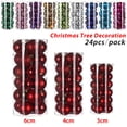 thumbnail image 2 of 24Pcs Christmas Tree Decor Ball 3/4/6cm Bauble Xmas Party Hanging Pendant Ball Ornament Decor for Home Festival Party Decor Gift, 2 of 5