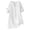 White, variant on SRZYMJ Boho Linen Shirts for Women 2026 Gauze Short Sleeve V Neck Button Loose Fit Blouses Vacation Dress Casual Tunic Tops