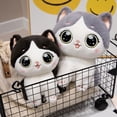 thumbnail image 4 of 2 tamaños de juguetes de peluche de gatos tiernos de la serie Healing Cats que brindan calidez y tranquilidad para los regalos de compañía de los niños., 4 of 5