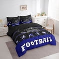 thumbnail image 2 of Erosebridal 7 Pieces Bed in a Bag Twin Comforter Set with Sheets, Football Design Bedding Sets for All Season,1 Comforter, 2 Pillow Shams, 1 Flat Sheet, 1 Fitted Sheet, 2 Pillowcases(Baltimore), 2 of 5