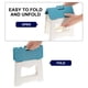 thumbnail image 4 of Uxcell Taburete de paso plegable de 9" para adultos, capacidad de 275 lbs, taburete antideslizante con mango, marrón, pequeño, 4 of 7