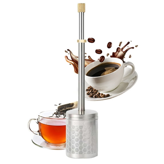 AOLIGEI Stainless Steel Press Coffee Filter，Easy Coffee Maker Tool No Disposable Filter