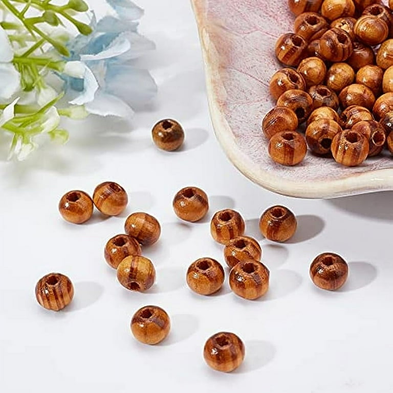 Amazon Large Wooden Beads Uk 120pcs Natural Wood Beads Burlywood