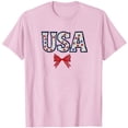 thumbnail image 4 of Levmjia Womens Top T-Shirt Short Sleeve Round Neck Printed Casual Pullover Fashion Comfortable Independence Day Tee Vacation Party Daily Wear, 4 of 5