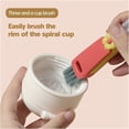 thumbnail image 6 of 3 in 1 Cup Lid Cleaning Brush, Cleaning Brush for Bottle Gap Tight Spaces Cup, 3 in 1 Multifunctional Cleaning Brush Portable Cup Lid Cleaner with Brush, 1PC, 6 of 9