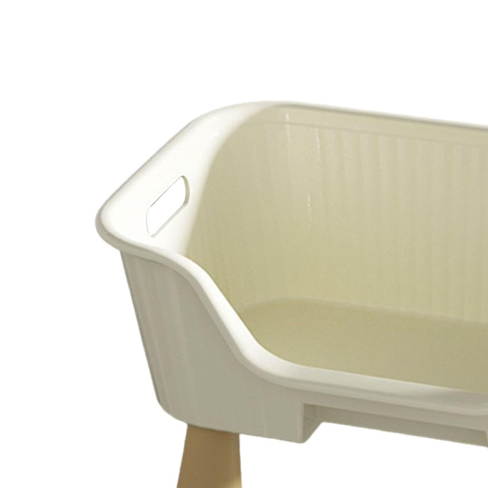 CarpNettore Cat Hammock Bed Elevated Cat Nest Furniture Raised Cat Cot for Kitten Kitty Cats M white