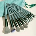 thumbnail image 4 of Granjero Gordo 12 pinceles para sombras de ojos, pinceles de maquillaje de ojos profesionales con cerdas suaves, pinceles de maquillaje con bolsas de almacenamiento, morado, 4 of 4