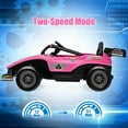 thumbnail image 5 of OLAKIDS Kids Ride On Car, 12V F1 Racing Electric Vehicle for Toddlers with Control Remote, Battery Powered Motorized Toy with Music, Horn, 2 Speeds, Wheels Suspension, LED Lights, MP3 (Pink), 5 of 11