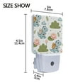 thumbnail image 4 of Cute Dinosaur with Backpack and Lotus Night Light 2 Pack LED Nightlight Plug into Wall Dusk to Dawn Sensor Soft White, 4 of 7