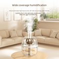 thumbnail image 5 of Humidificador de doble pulverización K30 de 3 l con USB, gran capacidad, silencioso, para el hogar, dormitorio, oficina, luz nocturna, humidificador de doble pulverización, 5 of 5