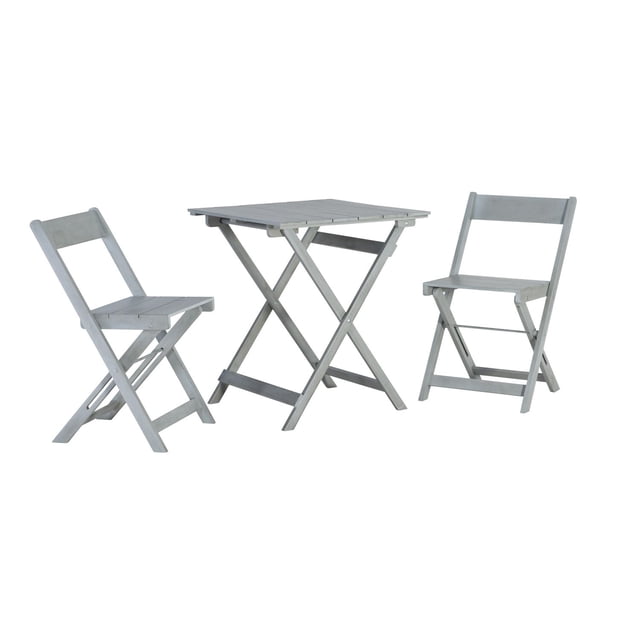 Ensemble de Table Carrée Trois Pièces Holden Grey