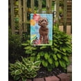 thumbnail image 2 of Carolines Treasures CK3243GF Happy Birthday Brown Cockapoo Garden Size Flag, 2 of 3