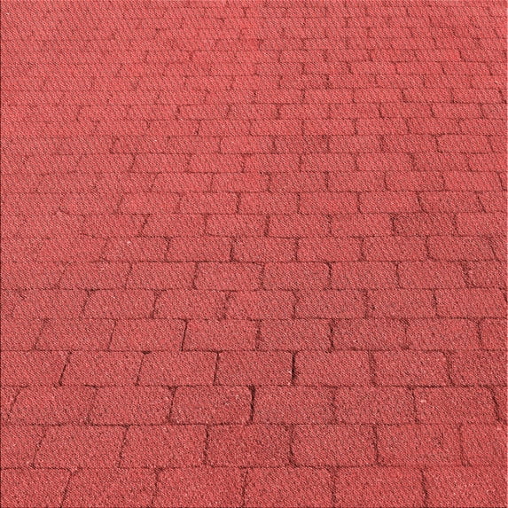 Ahgly Company Machine Washable Indoor Square Transitional Red Area Rugs, 5' Square