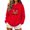 Red F, variant on Enjoytime Womens Hoodie Halloween Printed Drawstring Long Sleeve Pullover Sweatshirt Fall Vintage Casual Spooky Season Hoodies