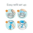 thumbnail image 6 of Diaper Genie Diaper Pail Round Refill,Unscented, Holds up to 240 Newborn Diapers, 1 Pack, 6 of 9