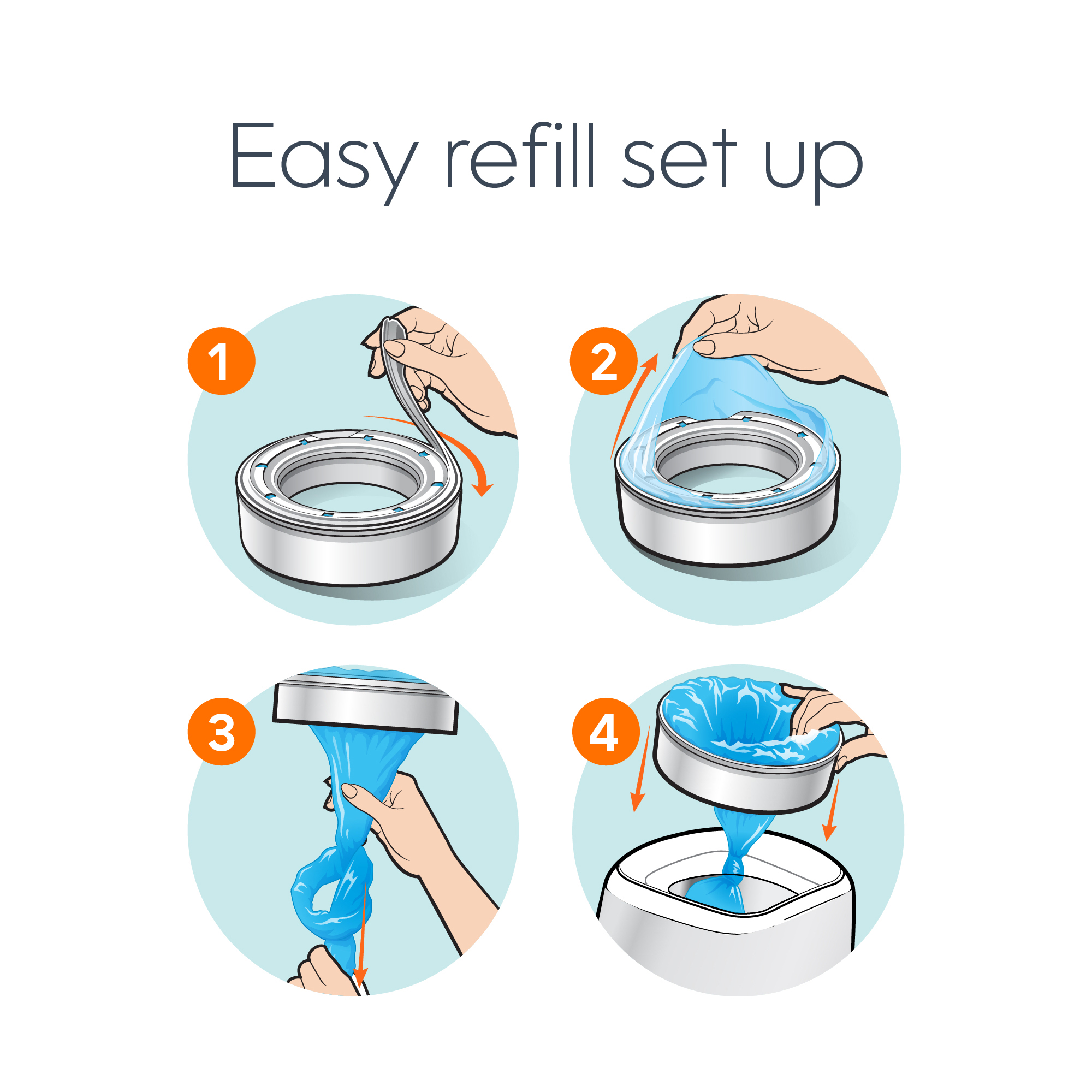 Diaper Genie Round Refill Bags, Unscented, 1-Pack photo 6
