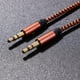thumbnail image 3 of Línea De Sonido 1m 3.28ft 3.5mm macho a macho Jack Auto Car Audio Cable Enchufe chapado en oro, 3 of 8