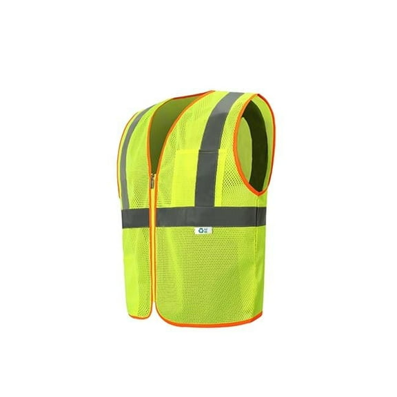 Recycled Economy Safety Vest, Lime - 2XL