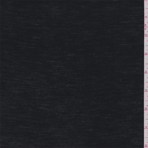 black jersey knit fabric