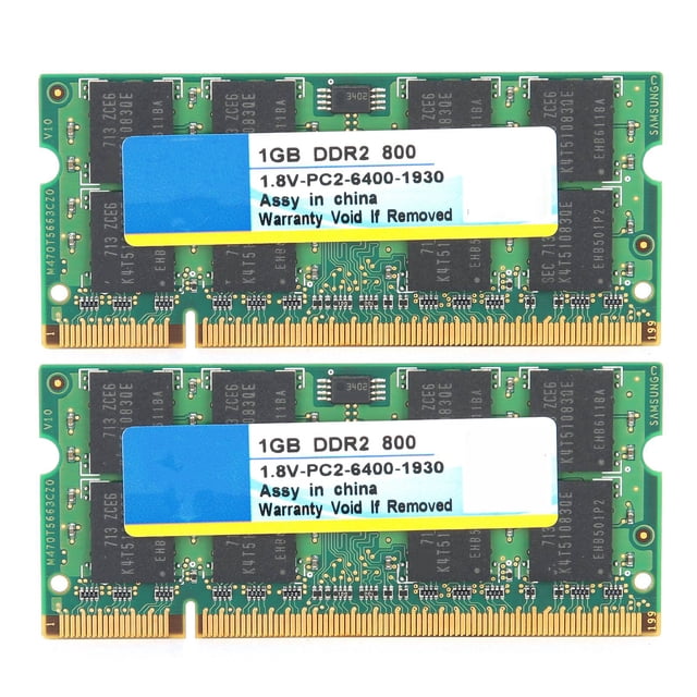 Módulo de memoria Xiede DDR2 de 1GB, 800Mhz, PC2-6400, 1,8 V, totalmente Compatible para ordenador portátil, 2 uds.