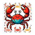 thumbnail image 4 of Cartoon CrabTheme Stickers, Waterproof CrabTheme Sticker for Water Bottle Laptop Phone Cases Planner Skateboard Luggage Helmet Party Favor Decor, Ideal for Adults Teens Teacher Rewards, 4 of 9