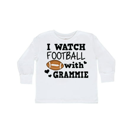 

Inktastic I Watch Football with My Grammie Gift Toddler Boy Girl Long Sleeve T-Shirt