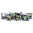 thumbnail image 1 of Metallic Dice Games LIC933 7-Set Sharp Edge Resin - Simmering Coal Dice Game, 1 of 1